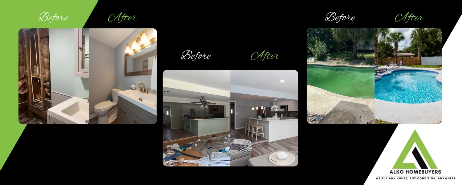 Real Jacksonville before and after renovations on houses we bought